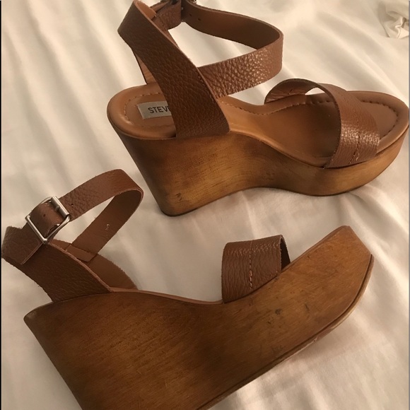 steve madden wooden wedges